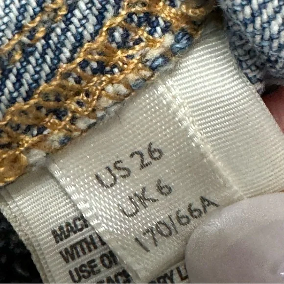 We The Free Light Wash Denim Raw Hem Cut Off Micro Mini Skirt - Picture 11 of 12